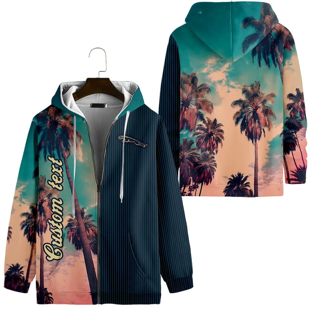jaguar cars vintage zip hoodie palm custom all over print car hoodie car431041625339 lz5pt