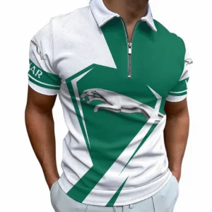 jaguar cars zipper polo shirt for men gift for jaguar cars fan car68022125938 yawyo