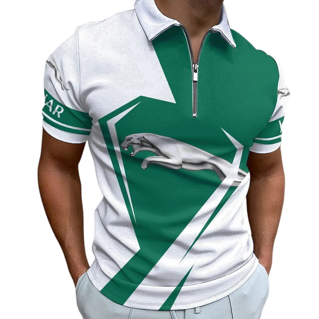 jaguar cars zipper polo shirt gift for jaguar cars lovers gift for him husband boyfriend car3202122581 zpivh