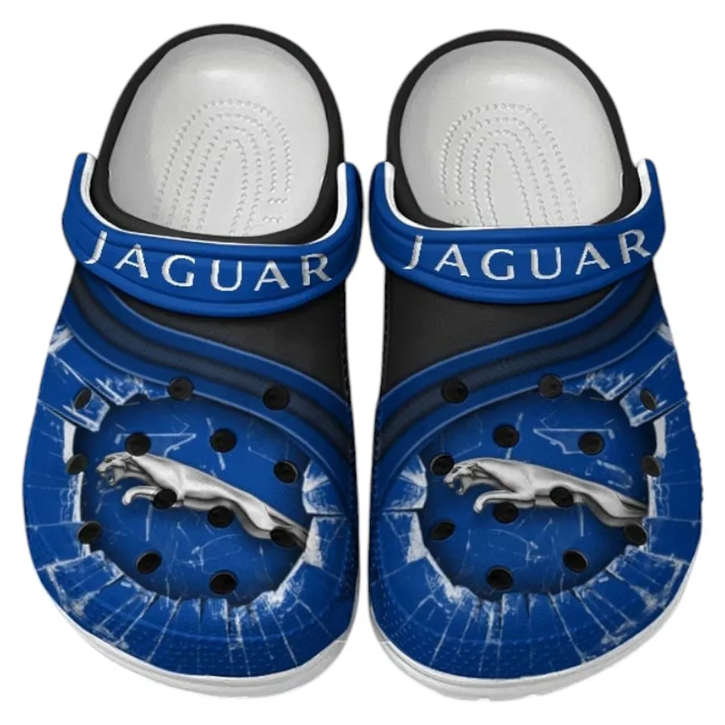 Jaguar Crocs Clogs Men Women, Gift For Jaguar Fan CAR188032025168 - Blue