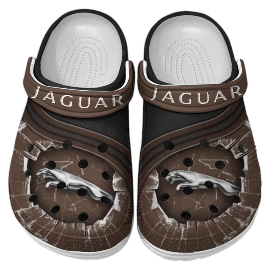 Jaguar Crocs Clogs Men Women, Gift For Jaguar Fan CAR188032025168 - Brown