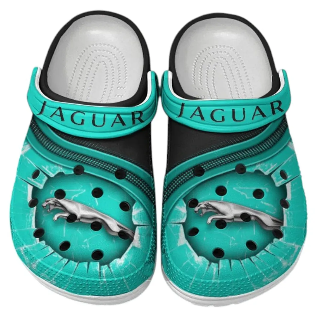 Jaguar Crocs Clogs Men Women, Gift For Jaguar Fan CAR188032025168 - Cyan