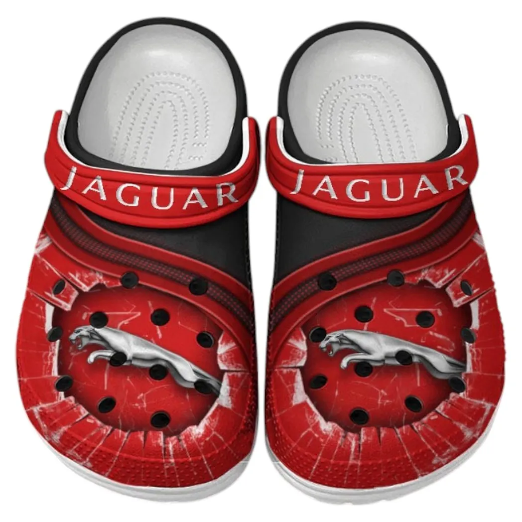 Jaguar Crocs Clogs Men Women, Gift For Jaguar Fan CAR188032025168 - Red