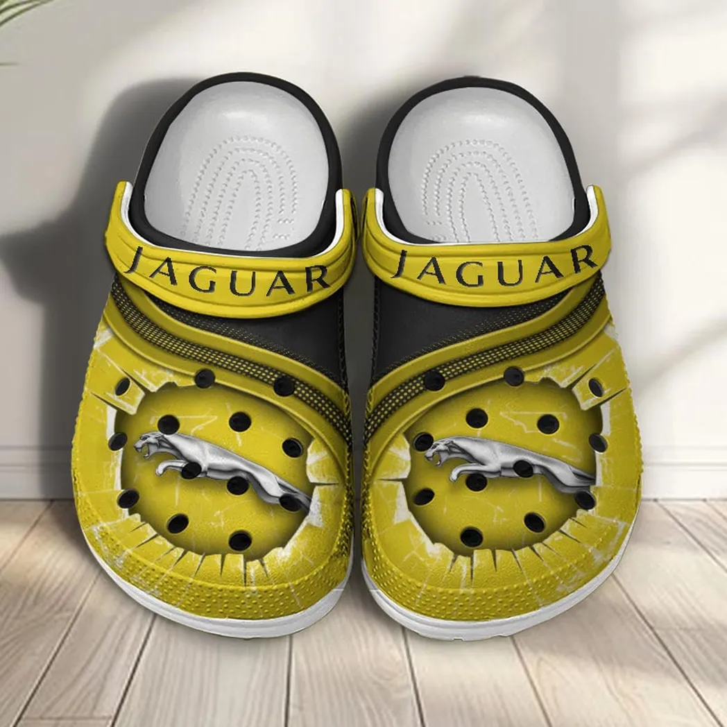 jaguar crocs clogs men women gift for jaguar fan car188032025168 yellow dgtl3