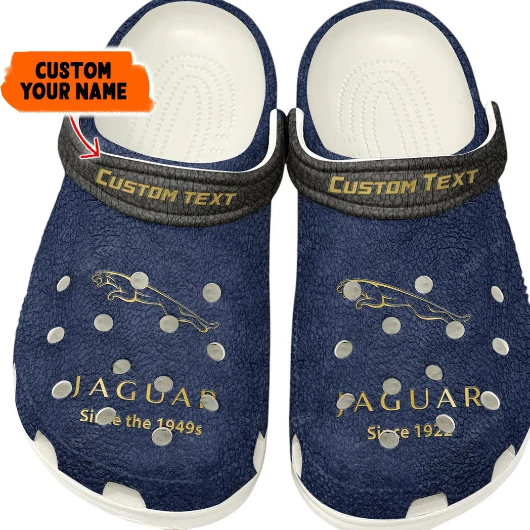 jaguar crocs gift for jaguar lovers gift for him husband boyfriend blue car141021225669 1 klrt1