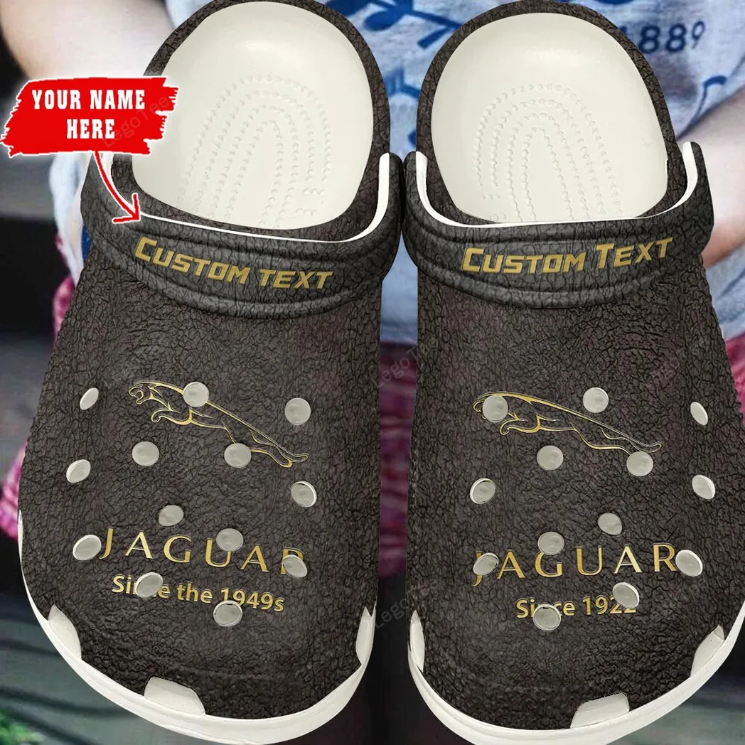 jaguar crocs gift for jaguar lovers gift for him husband boyfriend brown car141021225669 2 rk2fb