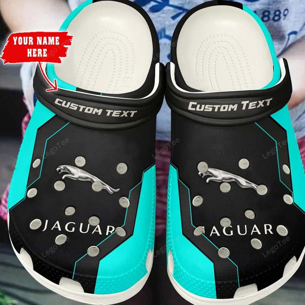 jaguar crocs gift for jaguar lovers gift for him husband boyfriend cyan car140021225558 3 9fhw2