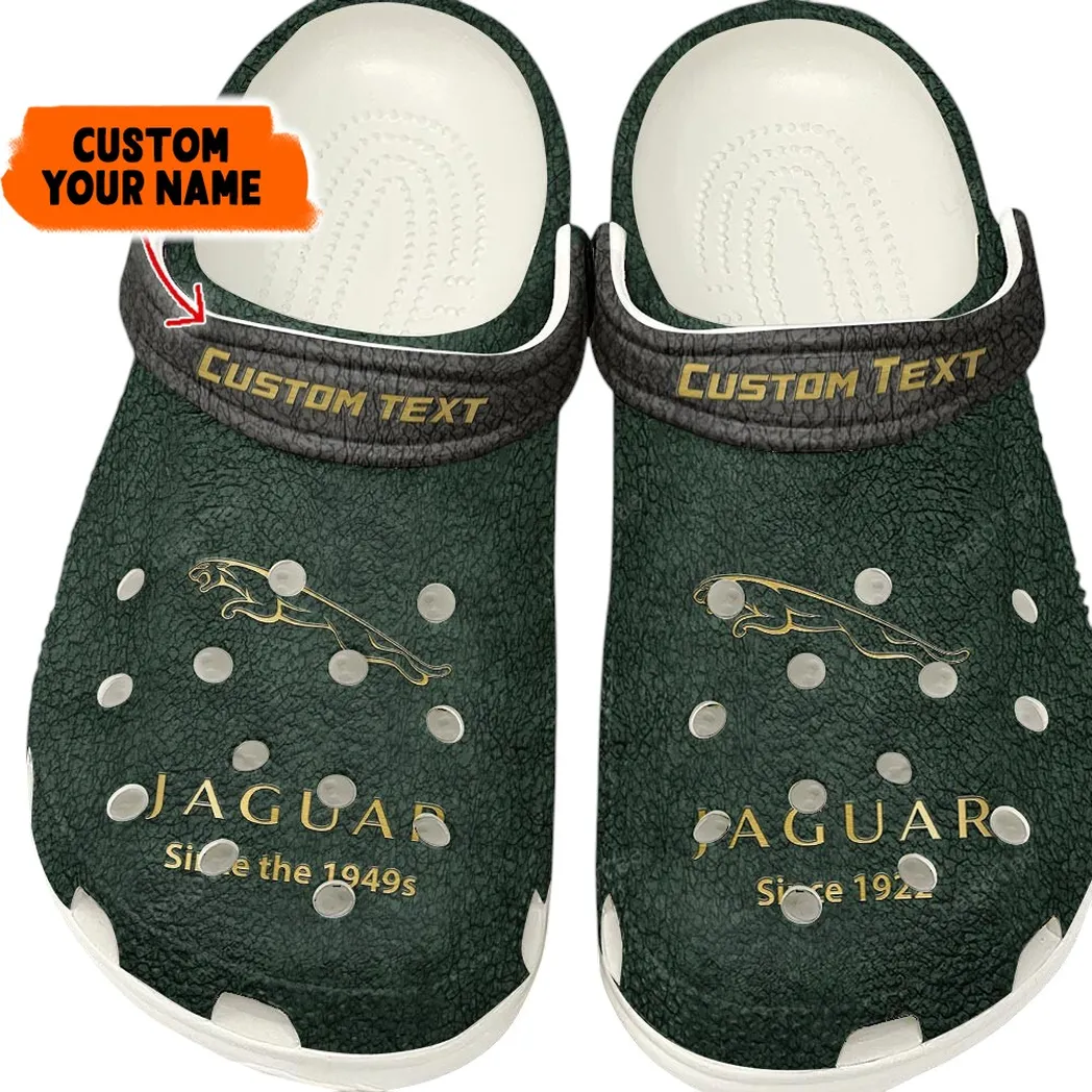 Jaguar Crocs, Gift For Jaguar Lovers, Gift For Him, Husband, Boyfriend - Green CAR141021225669-5
