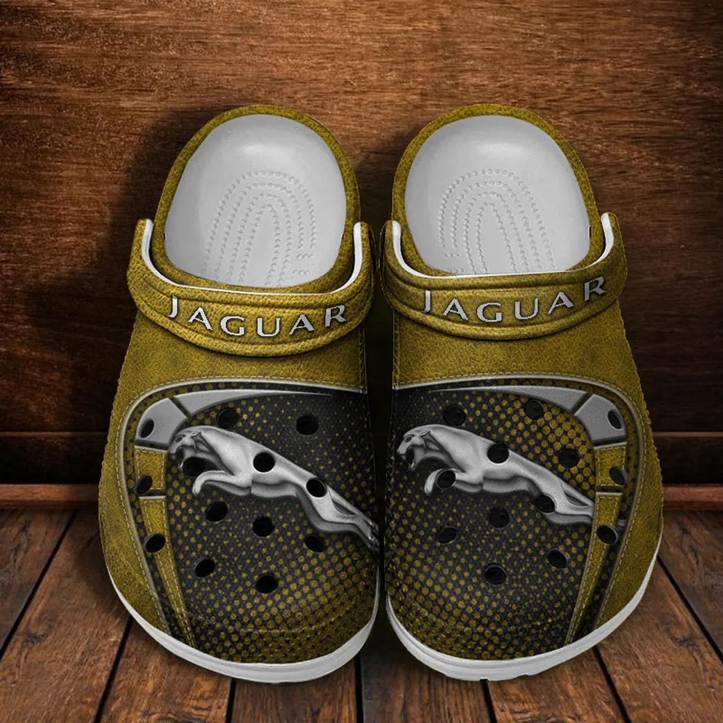 jaguar crocs sandals for men women gift for jaguar fan car177031425568 yellow 2vf4n