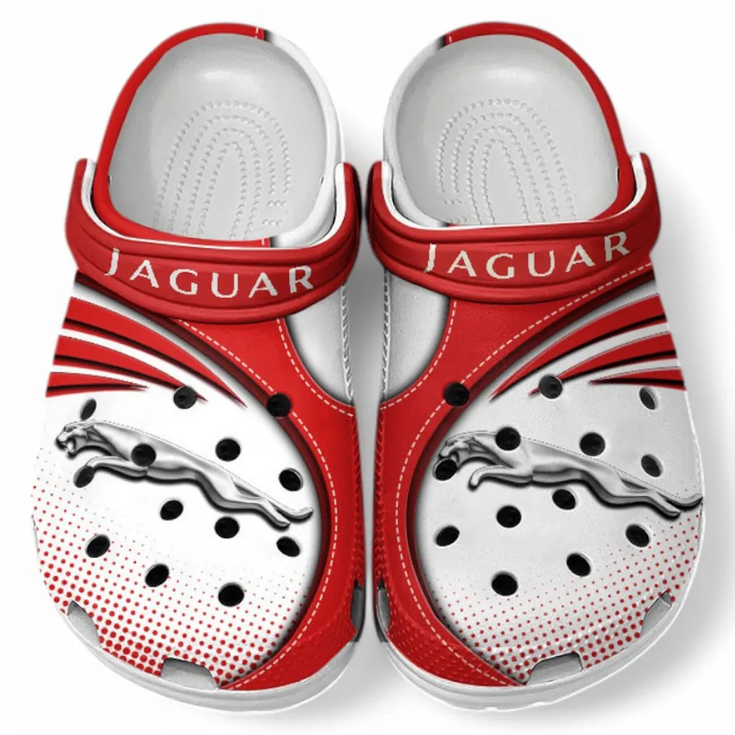 Jaguar Crocs Sandals For Men Women, Gift For Jaguar Fan CAR181031525708 - Red