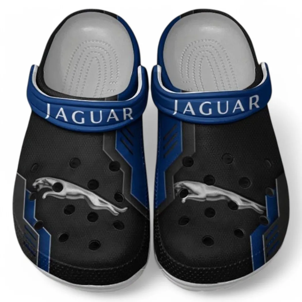 Jaguar Crocs Shoes, Clogs Men Women, Gift For Jaguar Fan CAR185031525245 - Blue