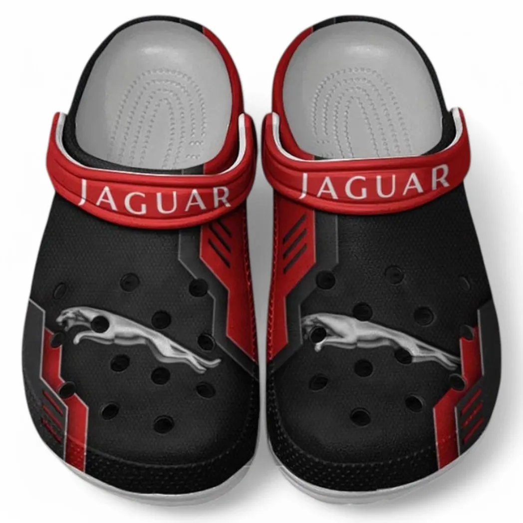 Jaguar Crocs Shoes, Clogs Men Women, Gift For Jaguar Fan CAR185031525245 - Red