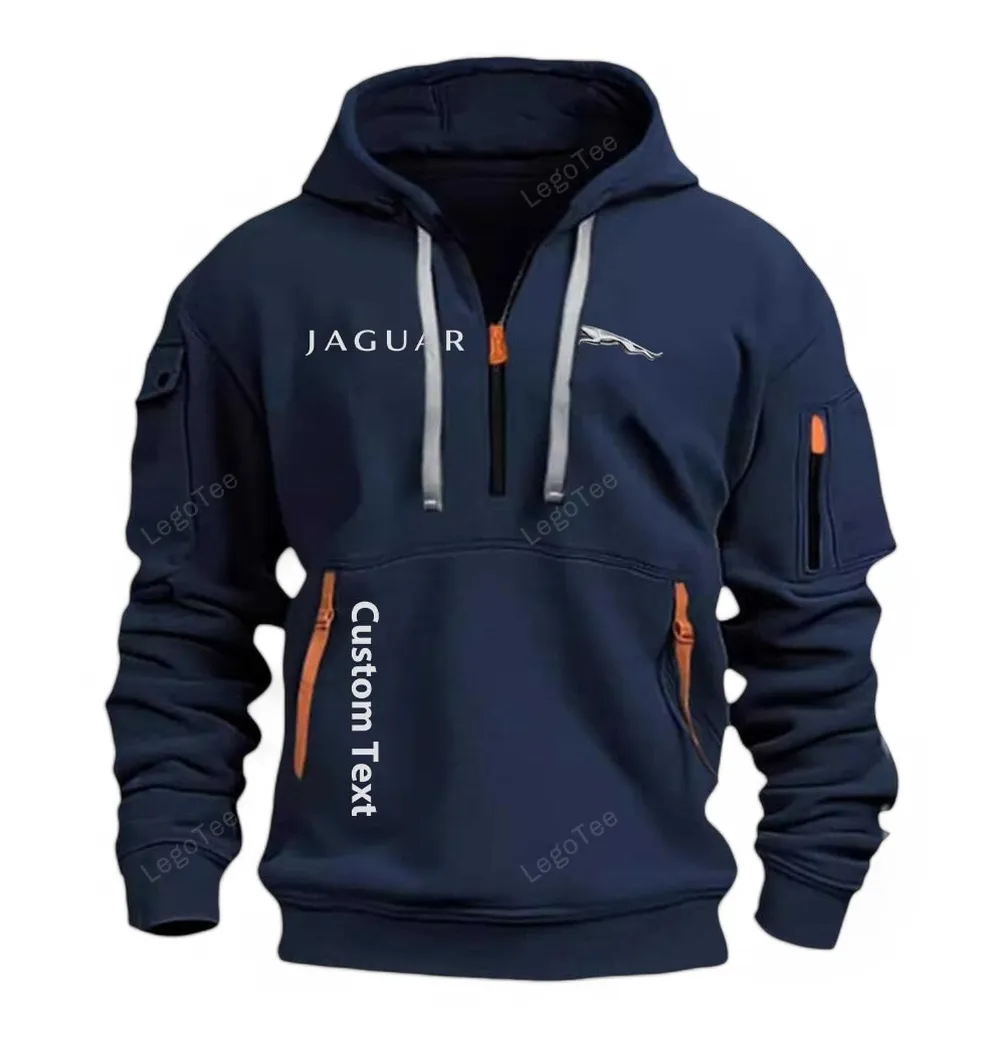 jaguar half zip hoodie for men gift for him husband boyfriend navy car112021425557 4 dvtb2