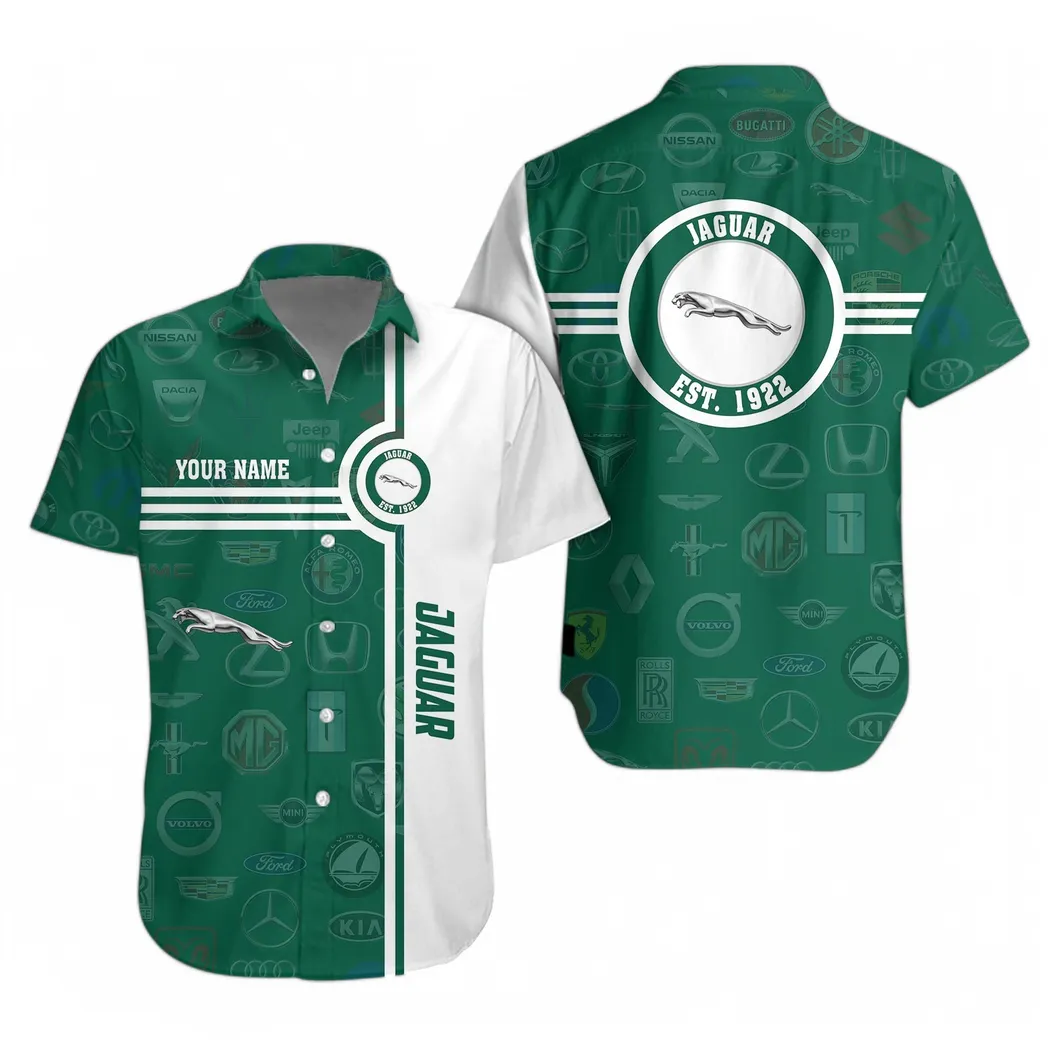 jaguar hawaiian shirt for men all logo gift for jaguar fan car174022525009 wseou
