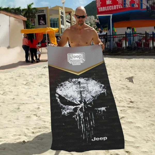 jeep beach towel gift for jeep lovers gift for him husband boyfriend car17302252532 ocaha