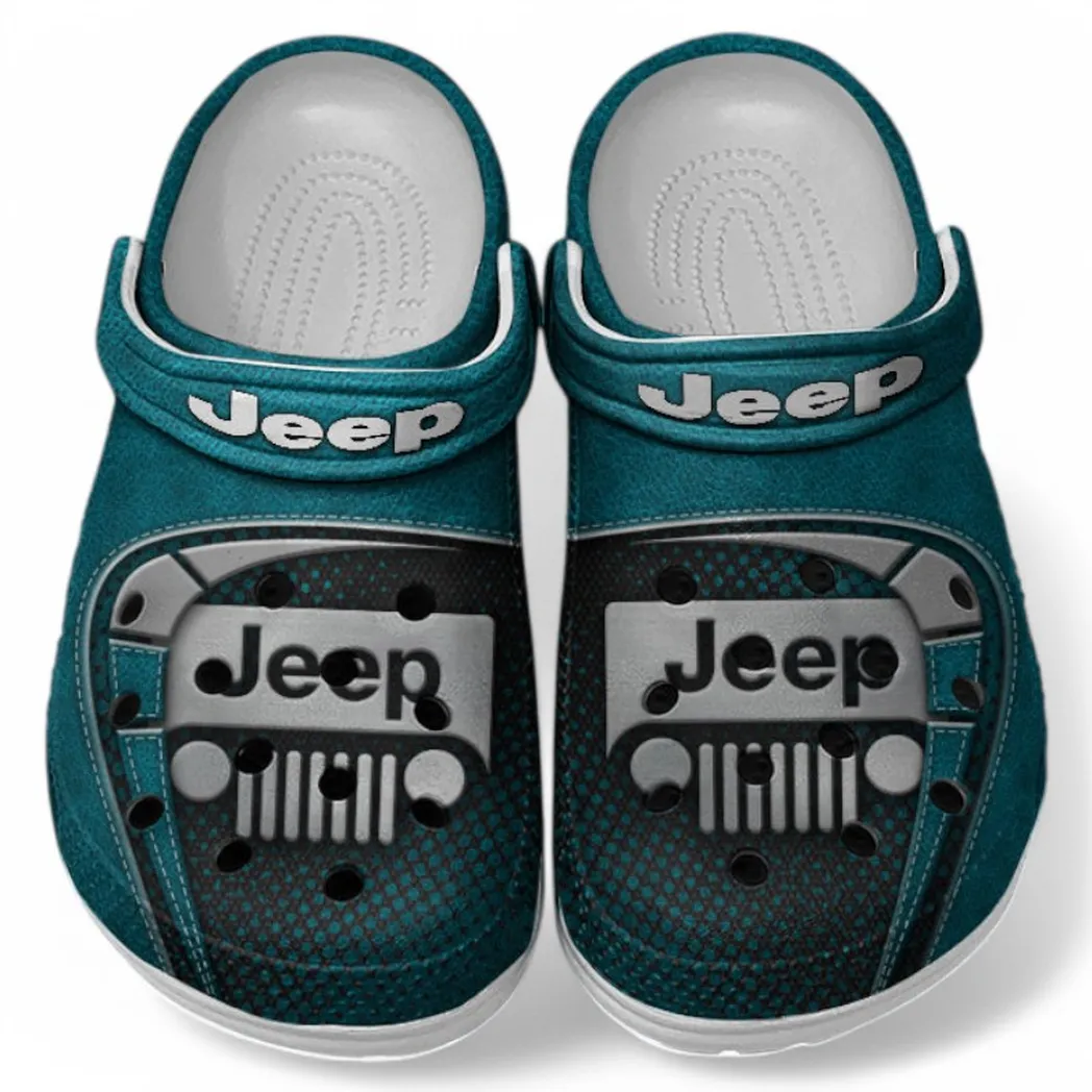 Jeep Crocs Sandals For Men Women, Gift For Jeep Fan CAR177031425560 - Cyan