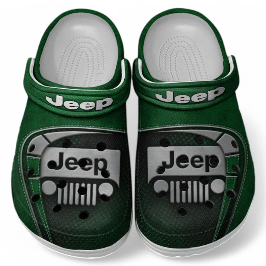 Jeep Crocs Sandals For Men Women, Gift For Jeep Fan CAR177031425560 - Green