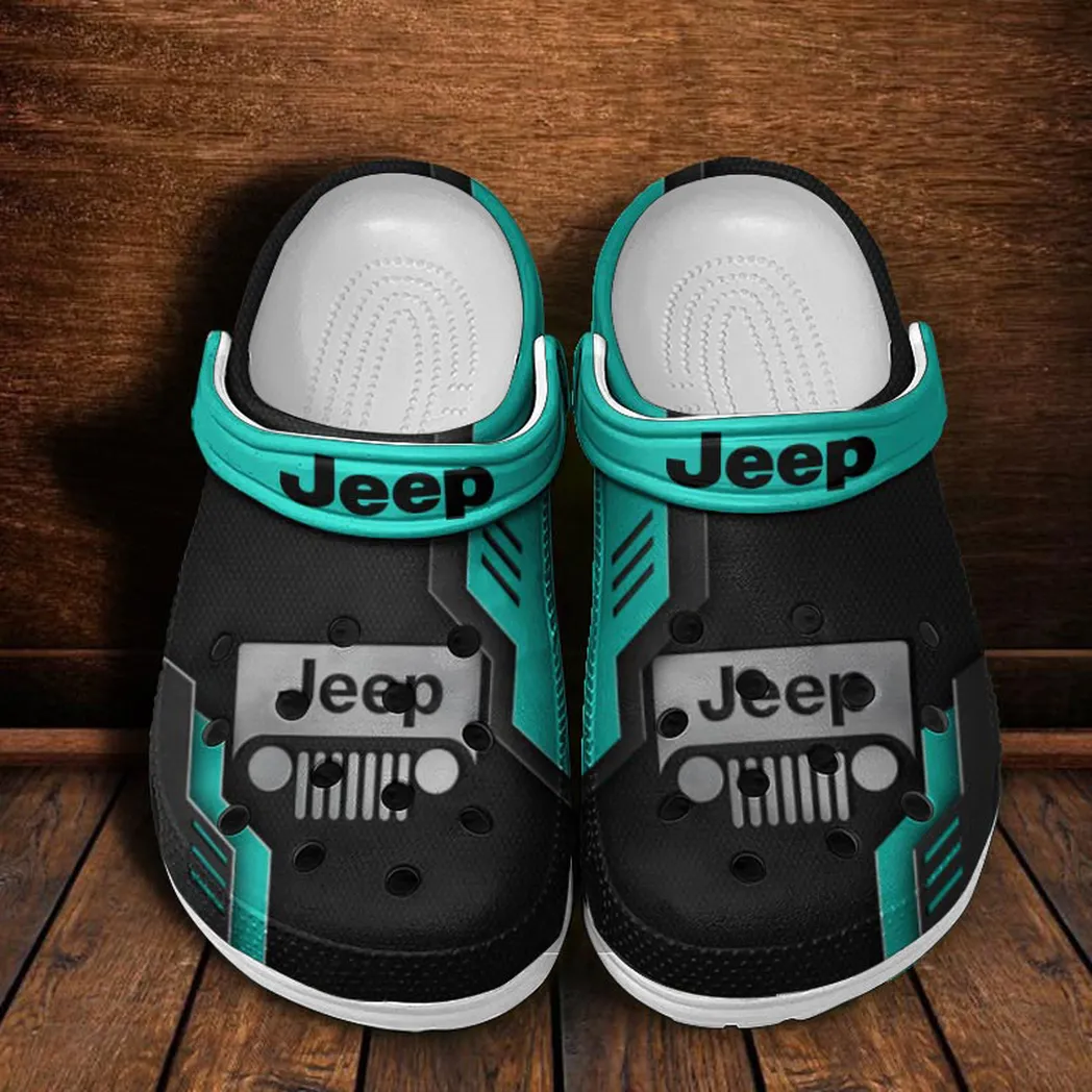 jeep crocs shoes clogs men women gift for jeep fan car185031525251 cyan 4ebm2