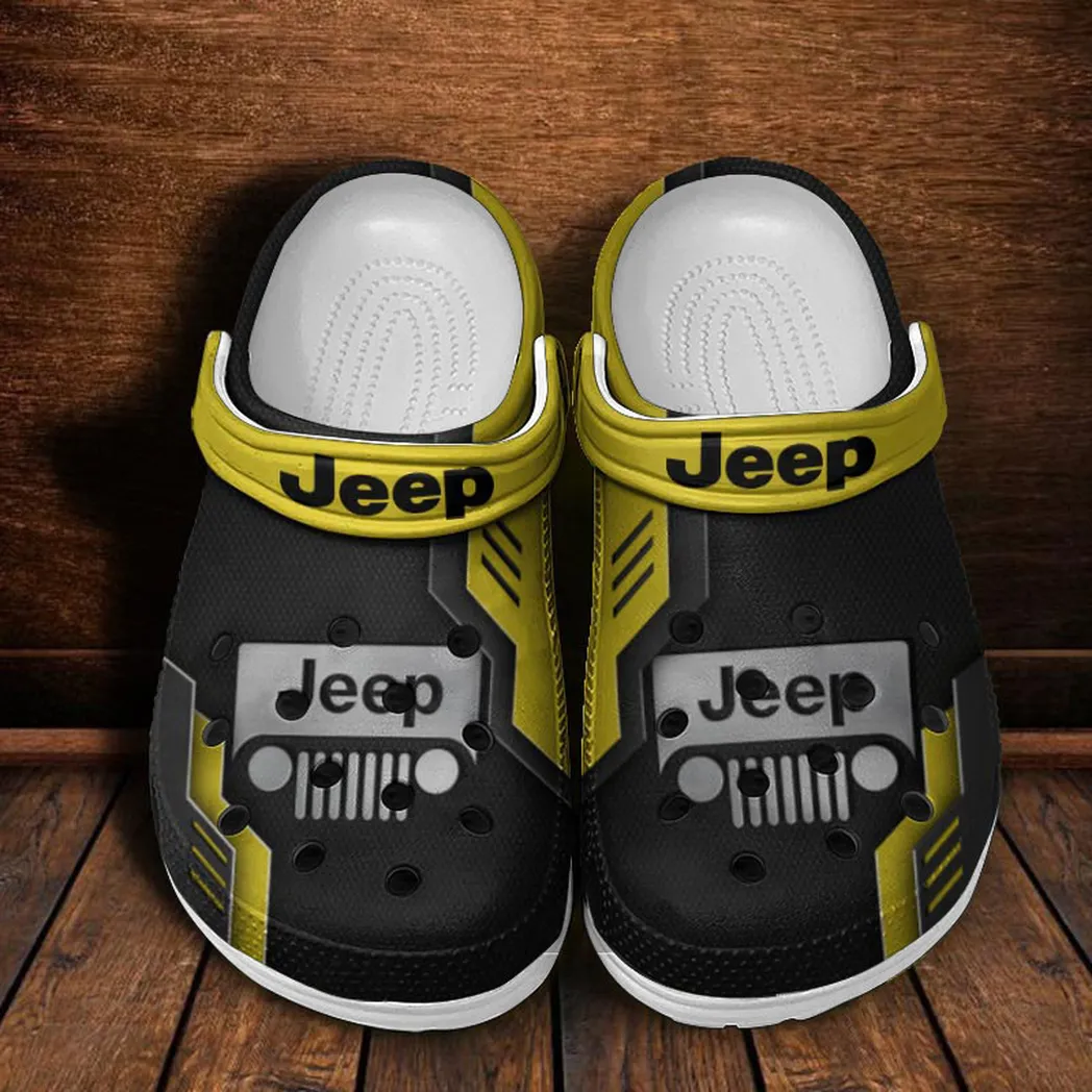 jeep crocs shoes clogs men women gift for jeep fan car185031525251 yellow viabv