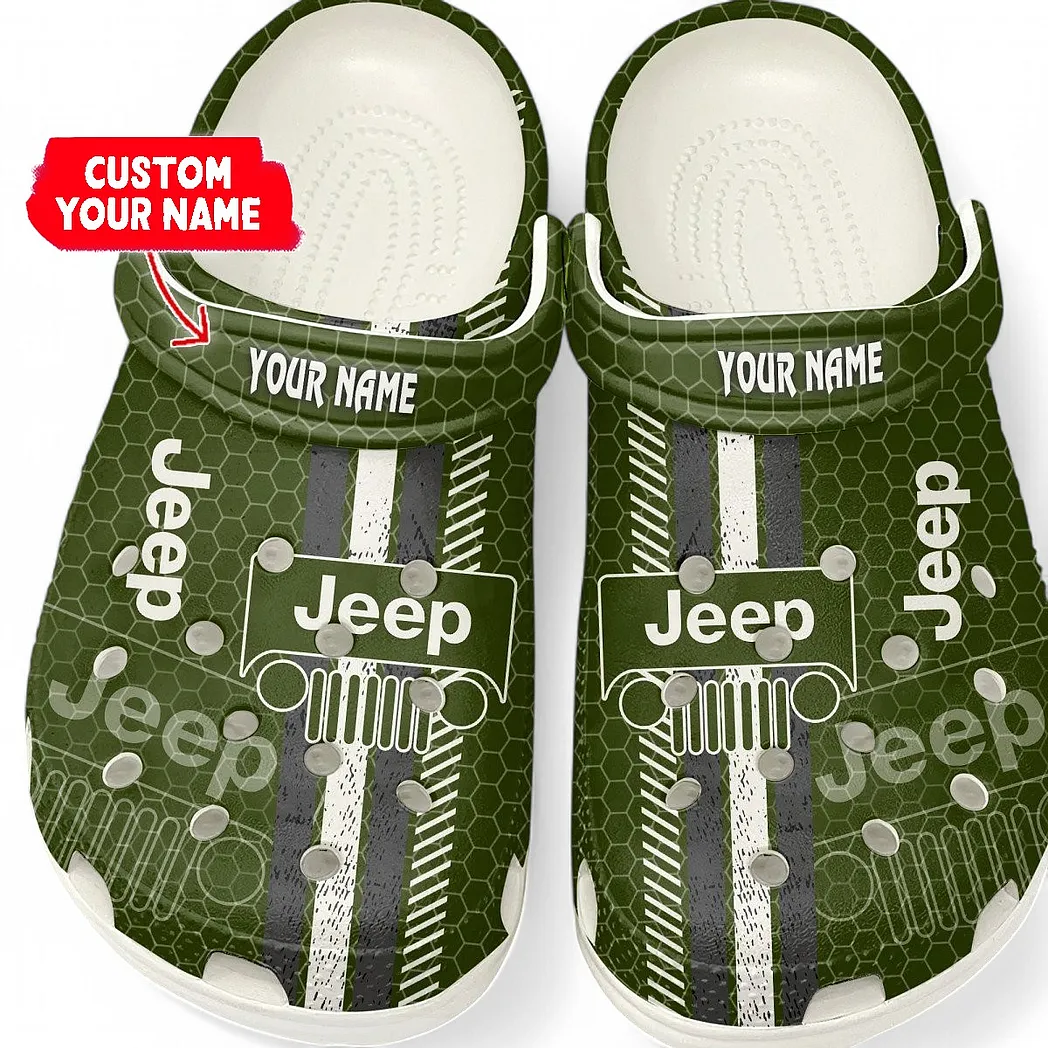 Jeep Crocs Shoes Gift For Jeep Lovers, Birthday Gift For Husband, Boyfriend CAR82022025608 - White