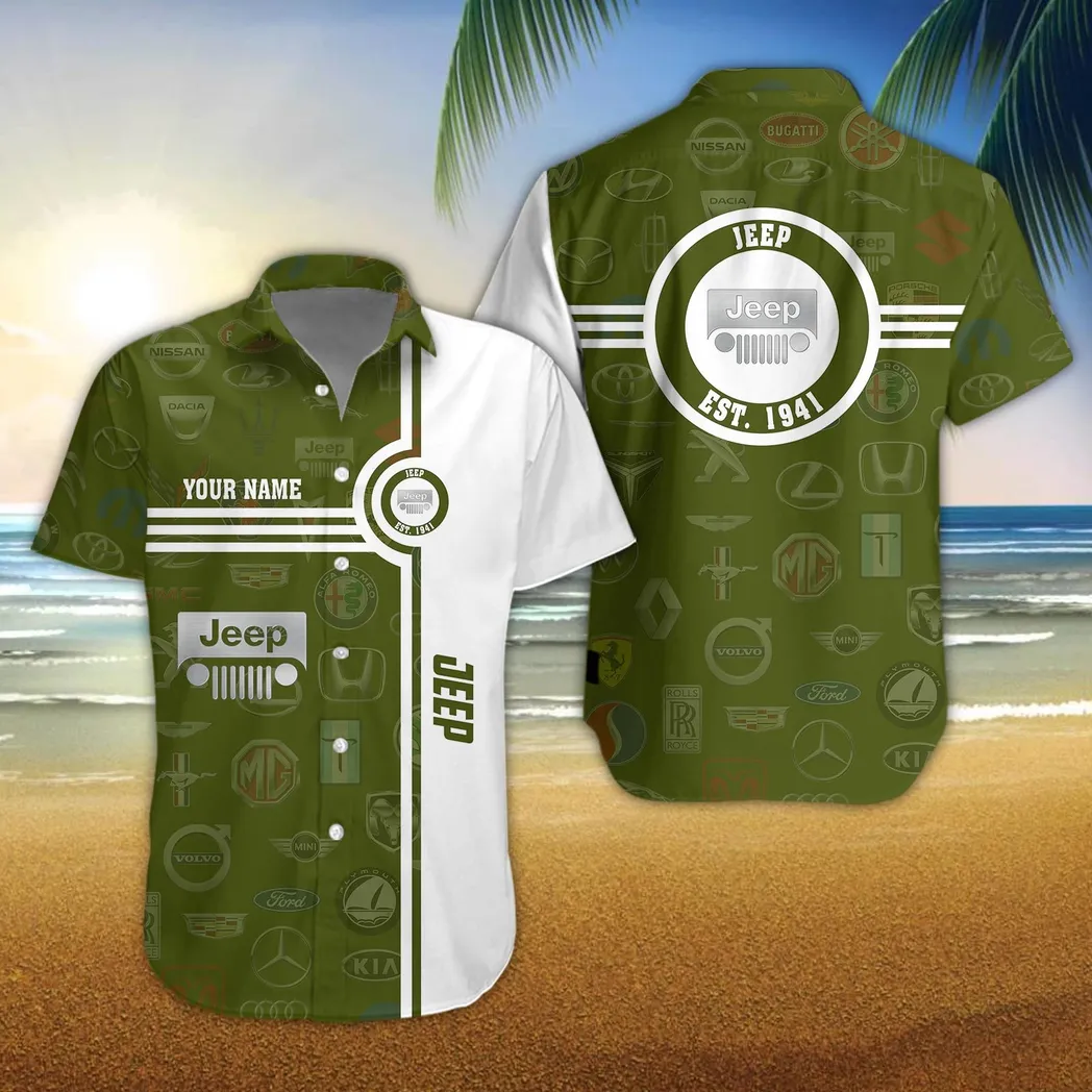 jeep hawaiian shirt for men all logo gift for jeep fan car174022525007