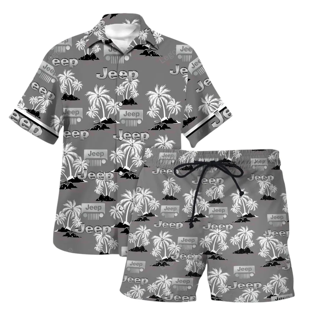 jeep hawaiian shirt set for men gift for jeep lovers gift for him husband boyfriend car144021125464 1 yzqpa