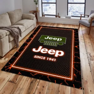 Jeep Rug, All Over Print Carpet For Jeep Lovers CAR5202192539 - Orange