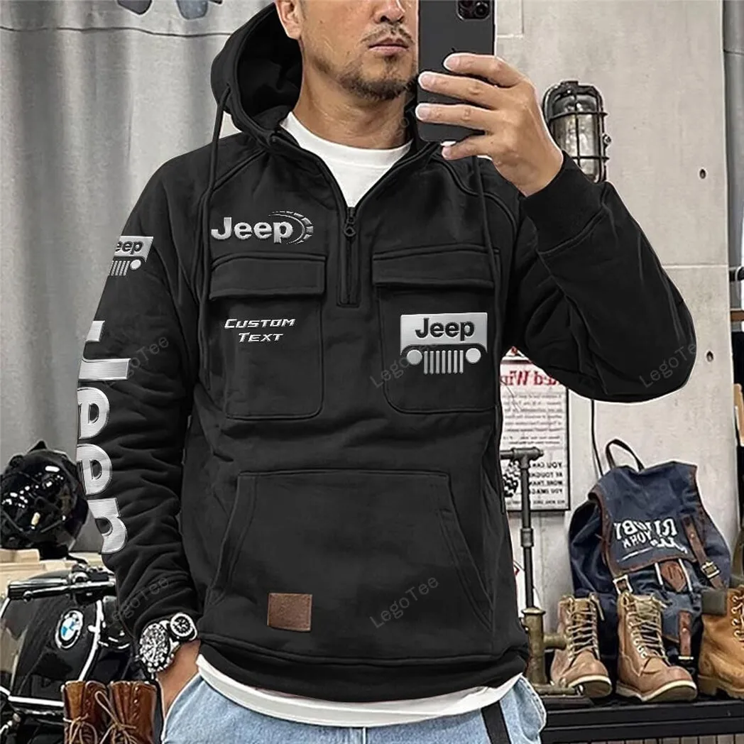 jeep tactical quarter zip hoodie gift for jeep lovers gift for him husband boyfriend black car96021425671 2 vikgp