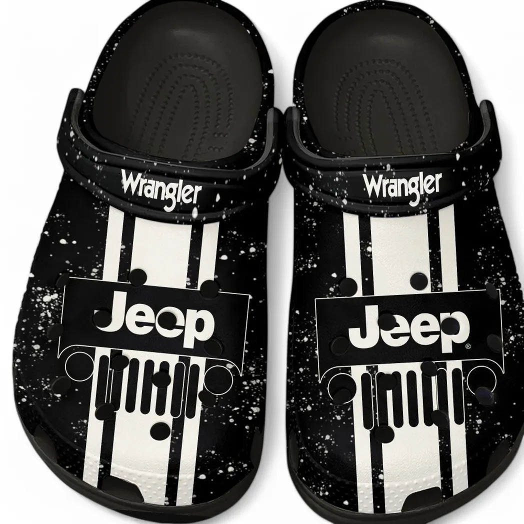 Jeep Wrangler Crocs, Gift For Jeep Wrangler Lovers, Gift For Him, Husband, Boyfriend CAR62022025012 - Black