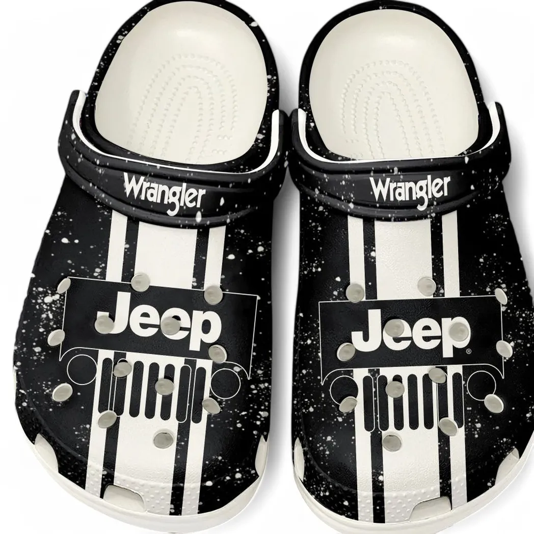 Jeep Wrangler Crocs, Gift For Jeep Wrangler Lovers, Gift For Him, Husband, Boyfriend CAR62022025012 - White