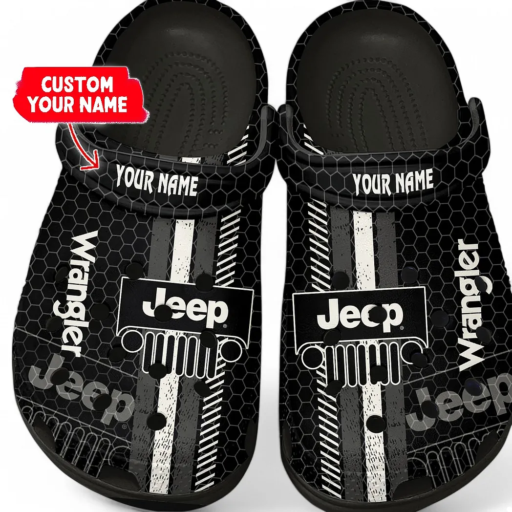 jeep wrangler crocs shoes gift for jeep wrangler lovers birthday gift for husband boyfriend car82022025609 black abyap