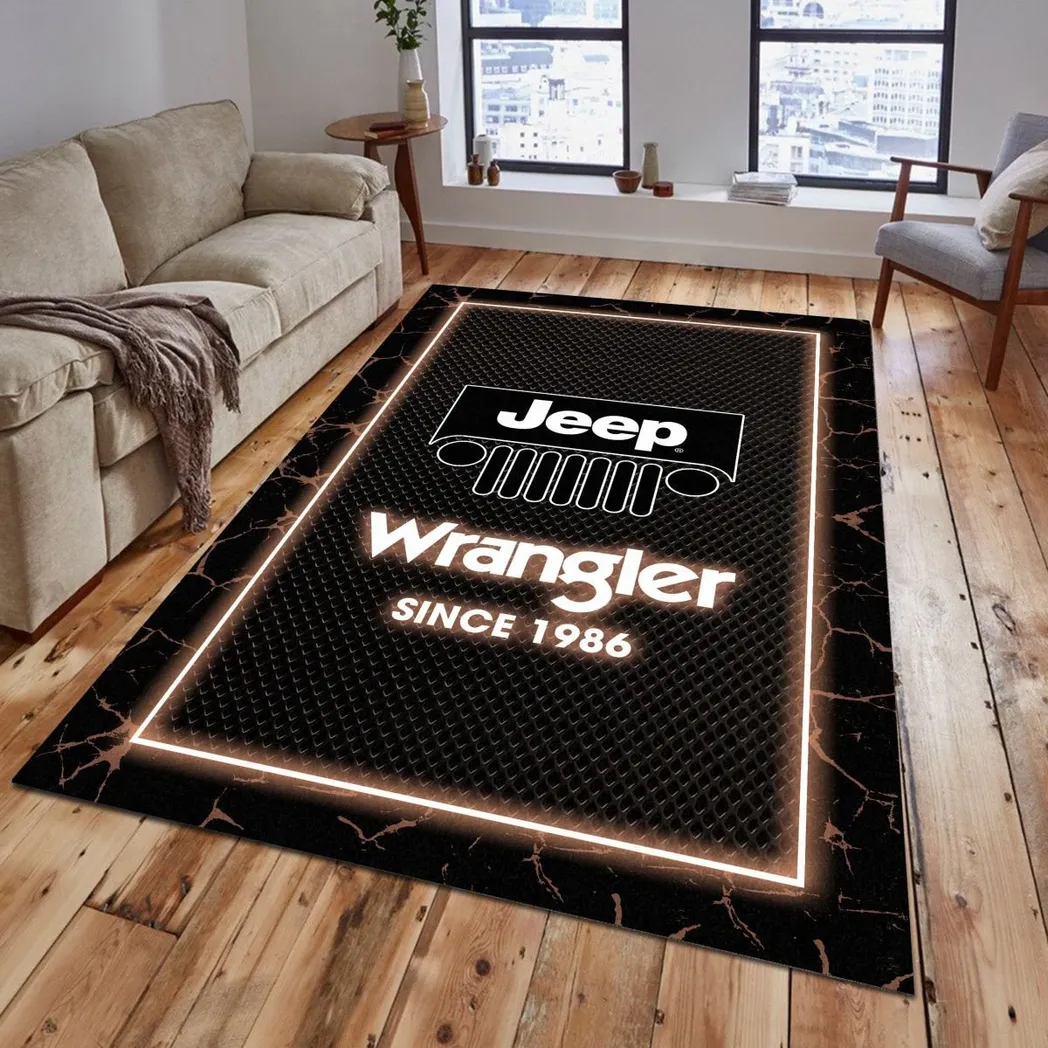 jeep wrangler rug gift for jeep wrangler lovers gift for him husband boyfriend car5202192538 brown
