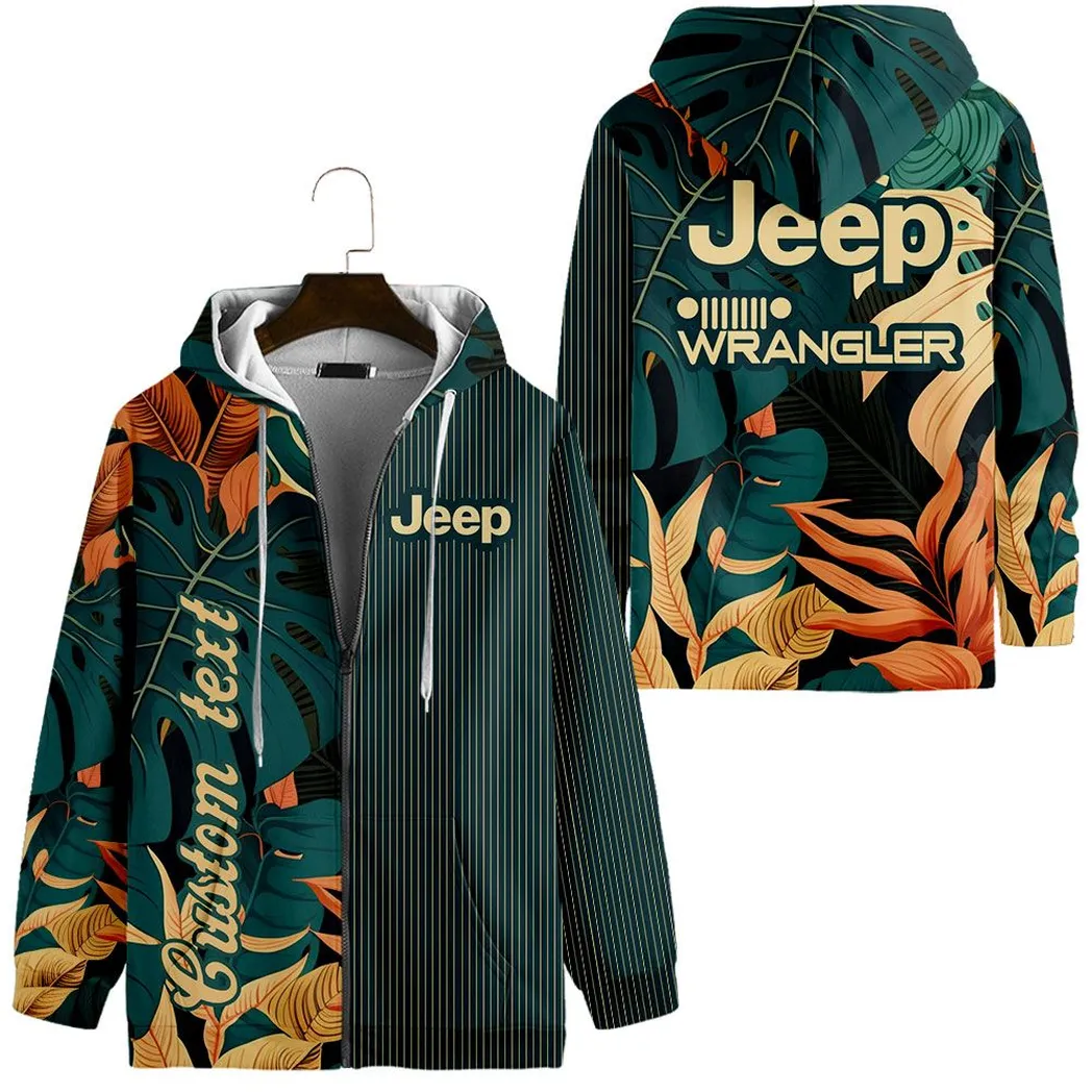 jeep wrangler vintage zip hoodie custom all over print car434041725279 k2mkb