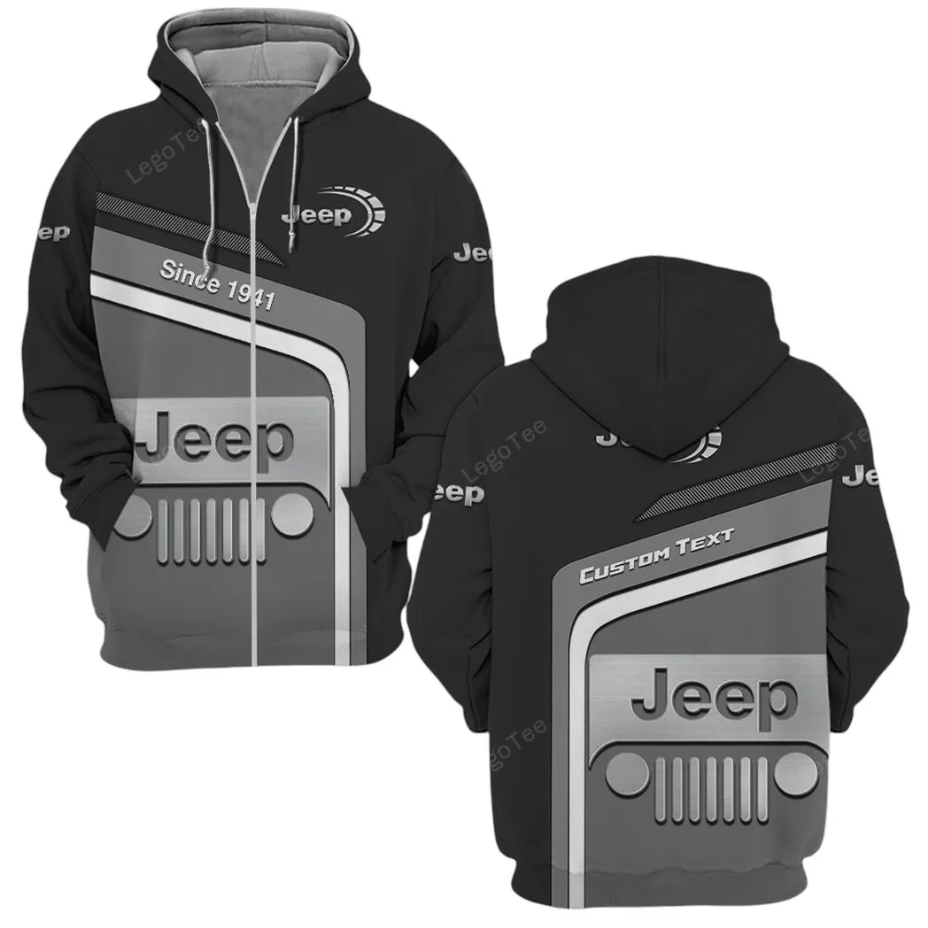 Jeep Zipper Hoodie, Gift For Jeep Lovers, Gift For Him, Husband, Boyfriend CAR11103032538