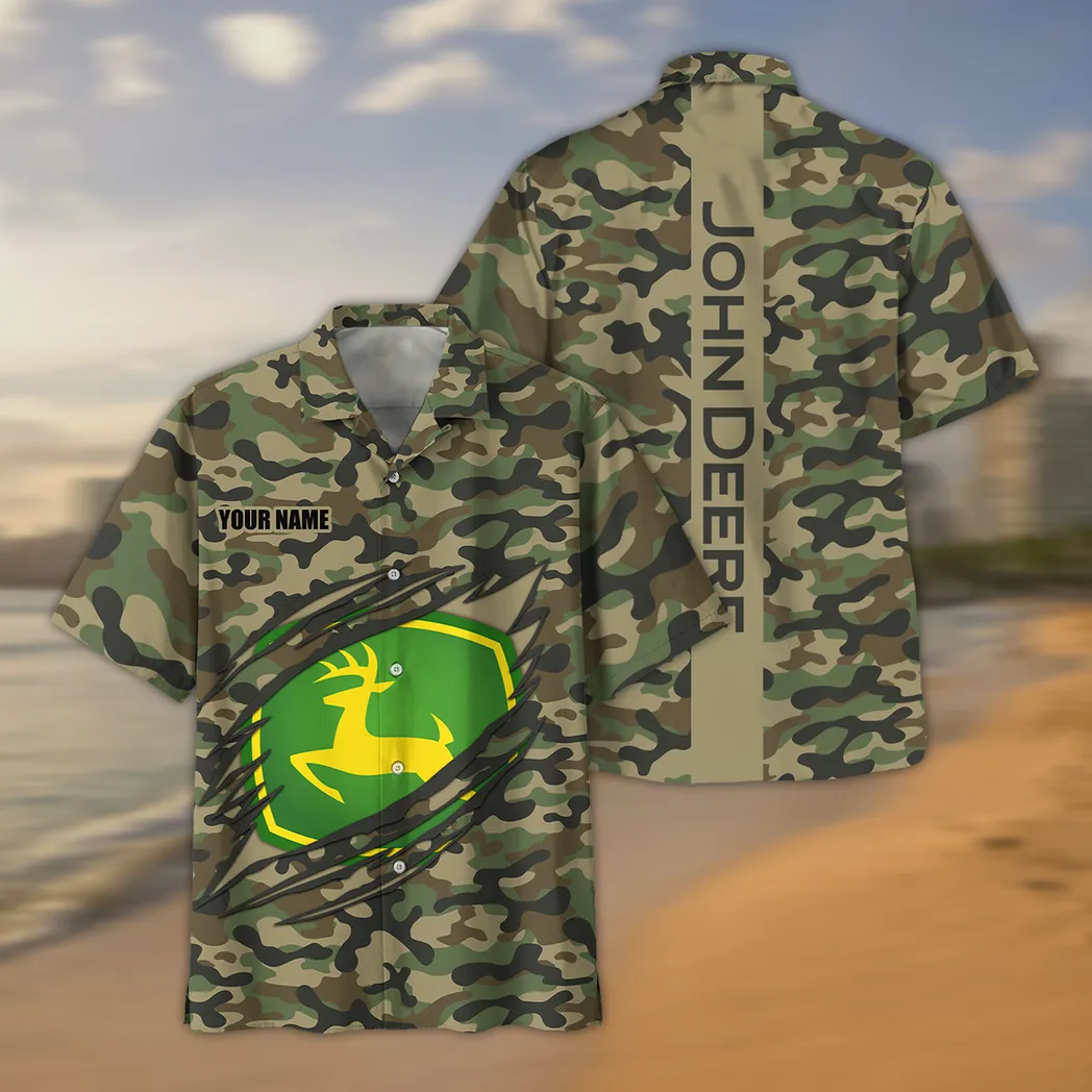 john deere hawaiian shirt style camo oversized hawaiian car210040825749 hnkru