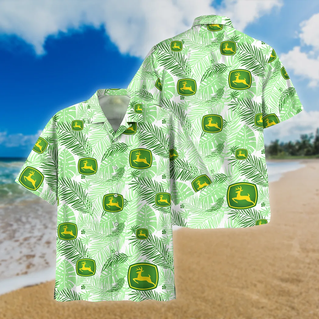 john deere hawaiian shirt style vintage oversized unisex hawaiian shirt summer car04042025679