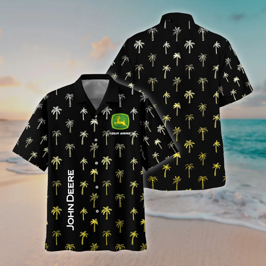 John Deere Hawaiian Shirt Style Vintage Oversized, Unisex Hawaiian Shirt Summer CAR04042025687