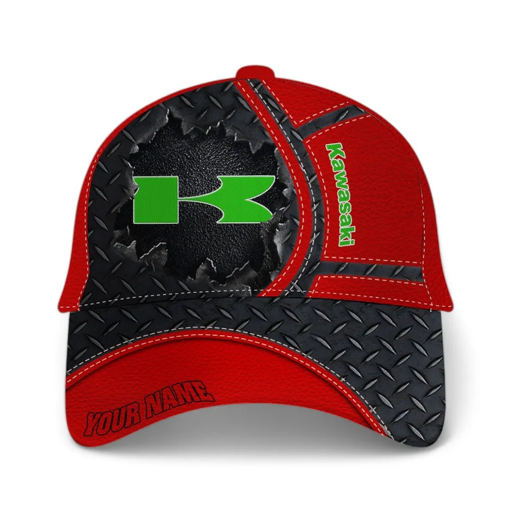 kawasaki classic cap gift for kawasaki lovers gift for him husband boyfriend red car49021825037 6 t00vo