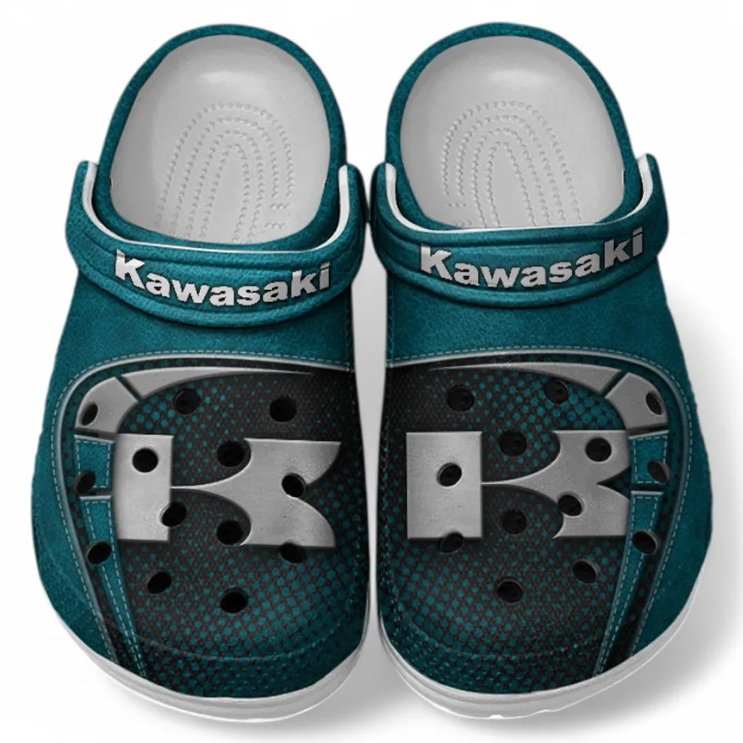 Kawasaki Crocs Shoes, Clogs Men Women, Gift For Kawasaki Fan CAR183031725113 - Cyan