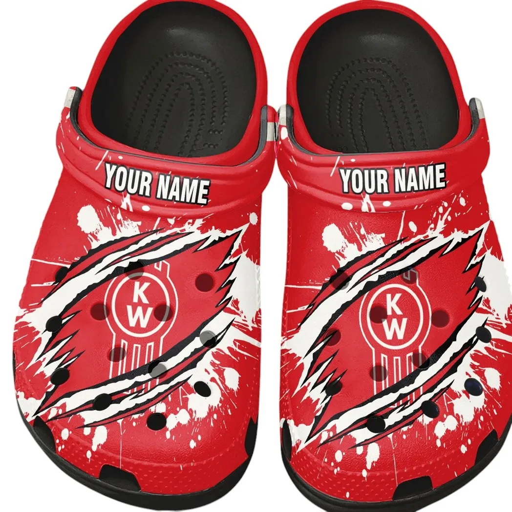 Kenworth Crocs, Gift For Kenworth Lovers, Gift For Him, Husband, Boyfriend CAR15303042515 - Black