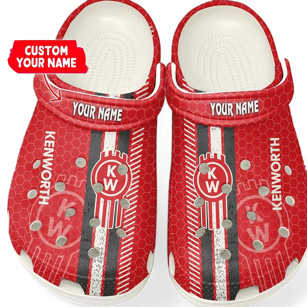 Kenworth Crocs Shoes Gift For Kenworth Lovers, Birthday Gift For Husband, Boyfriend CAR82022025611 - White