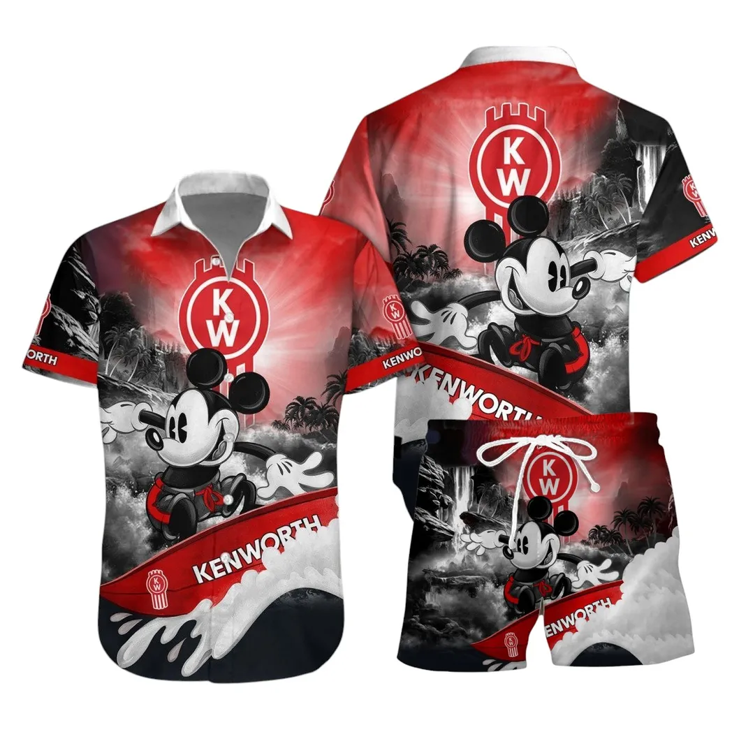 Kenworth Hawaiian Shirt Set, Gift For Kenworth Lovers, Gift For Him, Husband, Boyfriend CAR53030625064