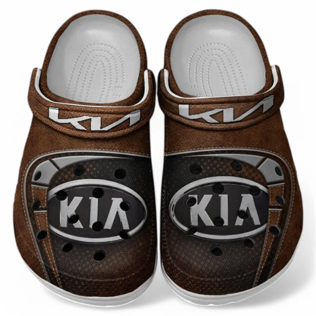 Kia Crocs Sandals For Men Women, Gift For Kia Fan CAR177031425604 - Brown