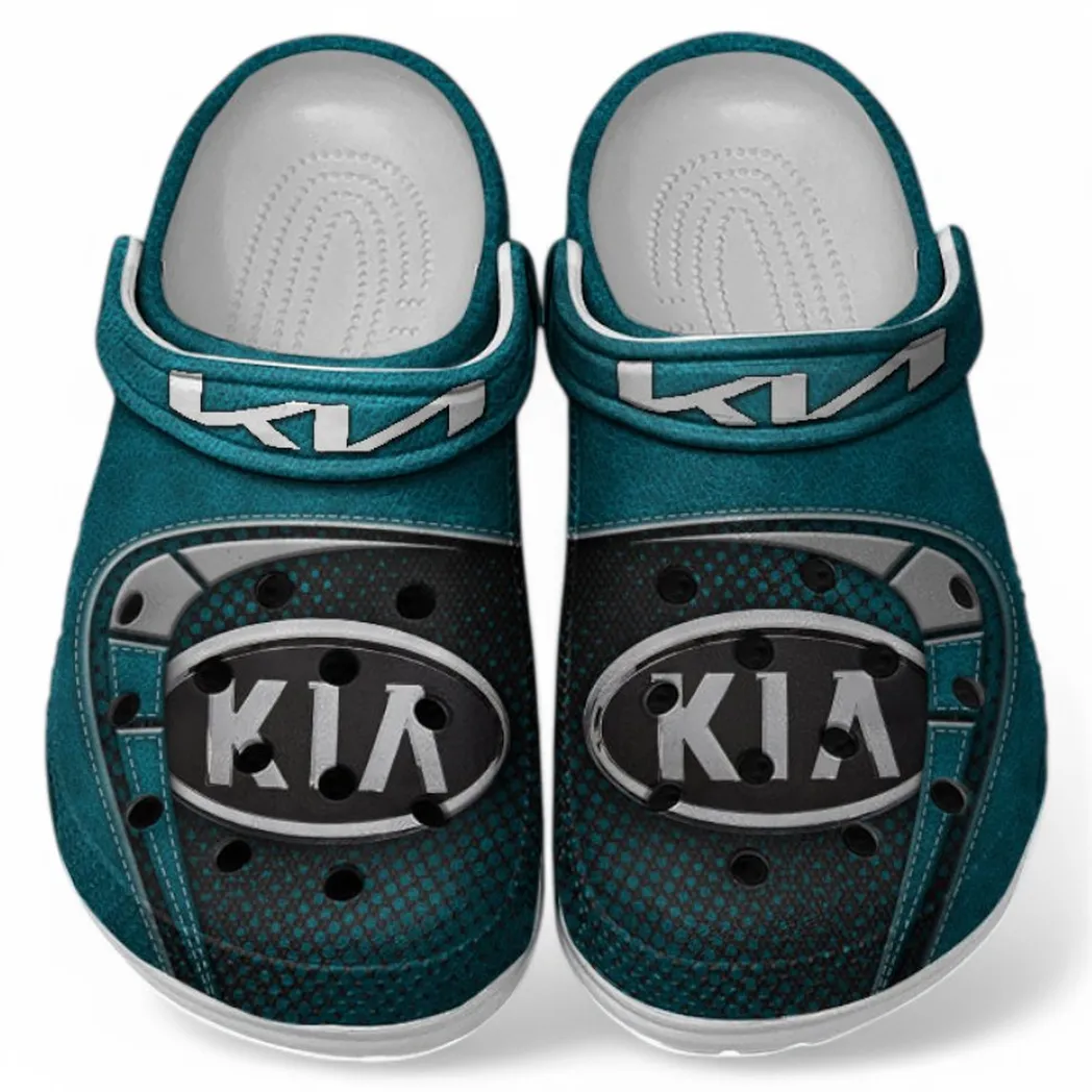 Kia Crocs Sandals For Men Women, Gift For Kia Fan CAR177031425604 - Cyan