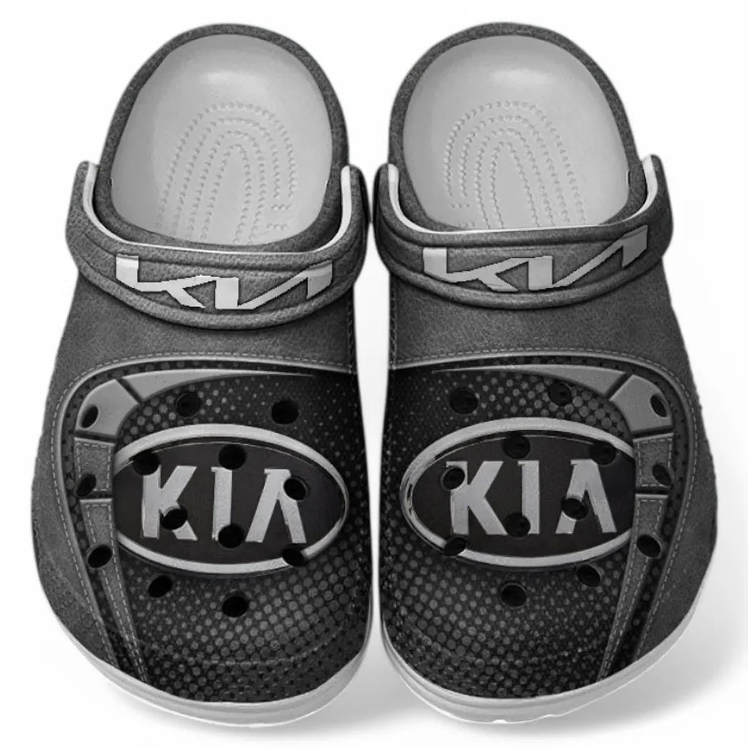 Kia Crocs Sandals For Men Women, Gift For Kia Fan CAR177031425604 - Gray
