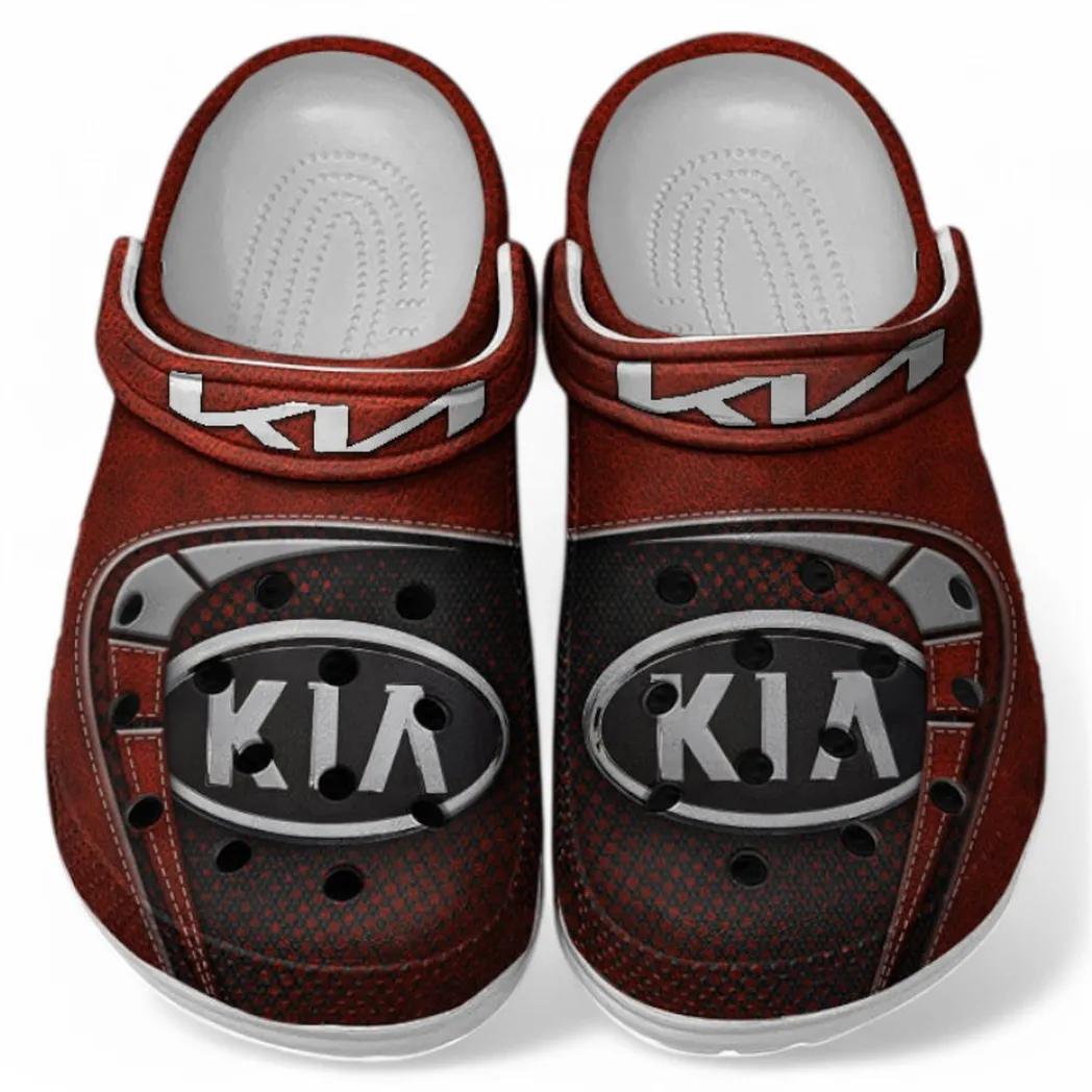 Kia Crocs Sandals For Men Women, Gift For Kia Fan CAR177031425604 - Red