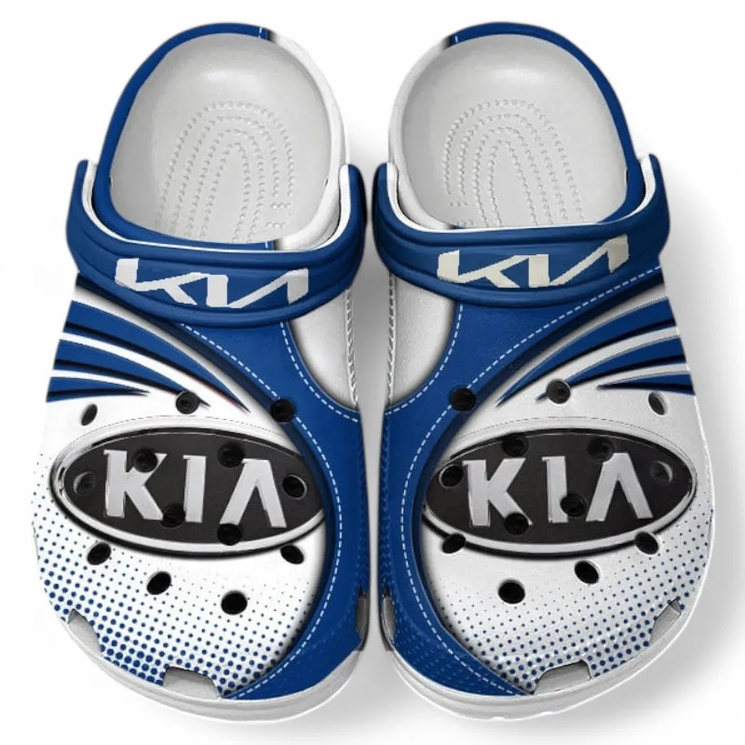 Kia Crocs Sandals For Men Women, Gift For Kia Fan CAR181031525720 - Blue