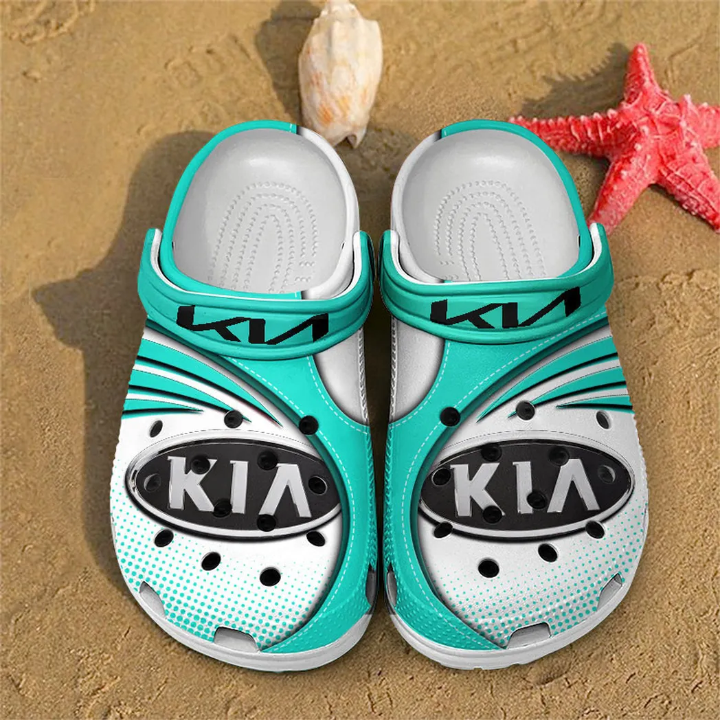 kia crocs sandals for men women gift for kia fan car181031525720 cyan hwkbs