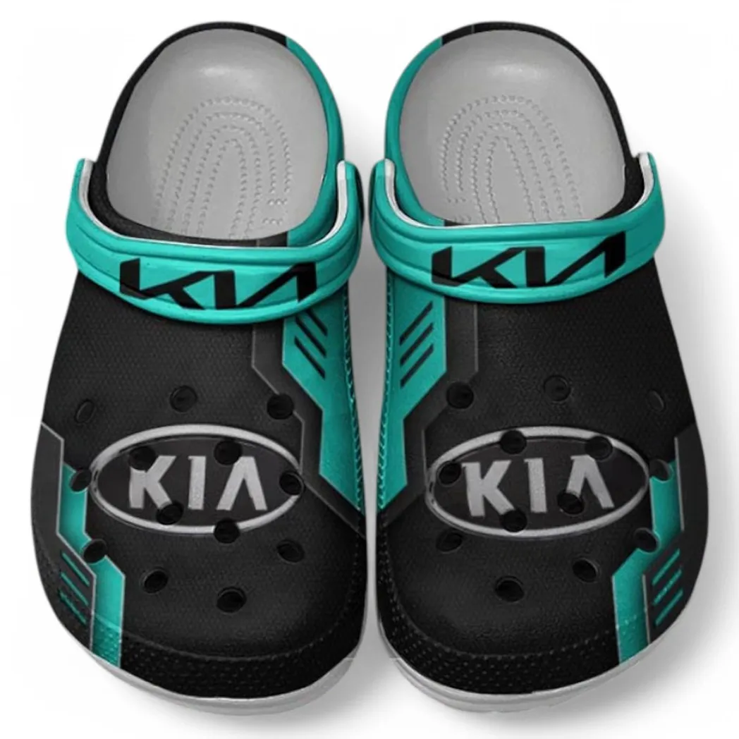Kia Crocs Shoes, Clogs Men Women, Gift For Kia Fan CAR185031525257 - Cyan