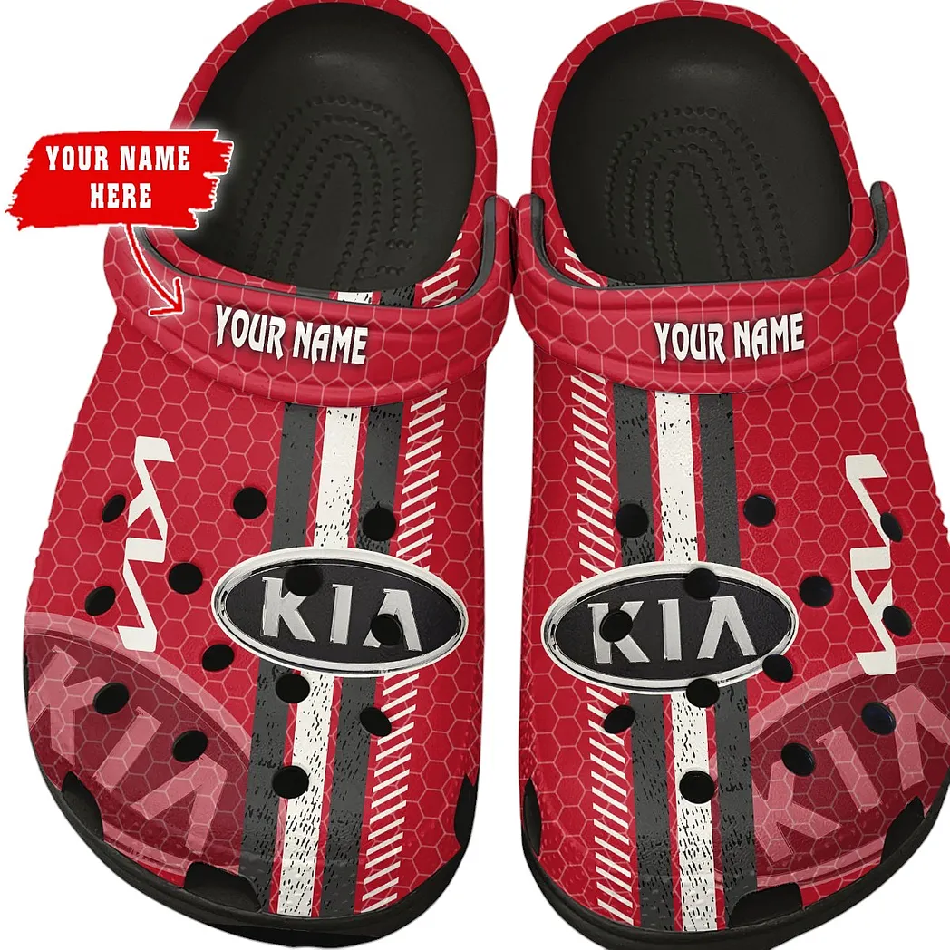 kia crocs shoes gift for kia lovers birthday gift for husband boyfriend car82022025612 black lnlos
